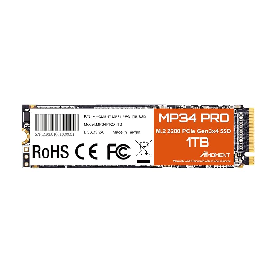 MMOMENT MP34 1TB NVMe M.2 SSD データ伝送 Amazon | 【高速】MMOMENT MP34 1TB NVMe M.2 SSD PCIe Gen3x4